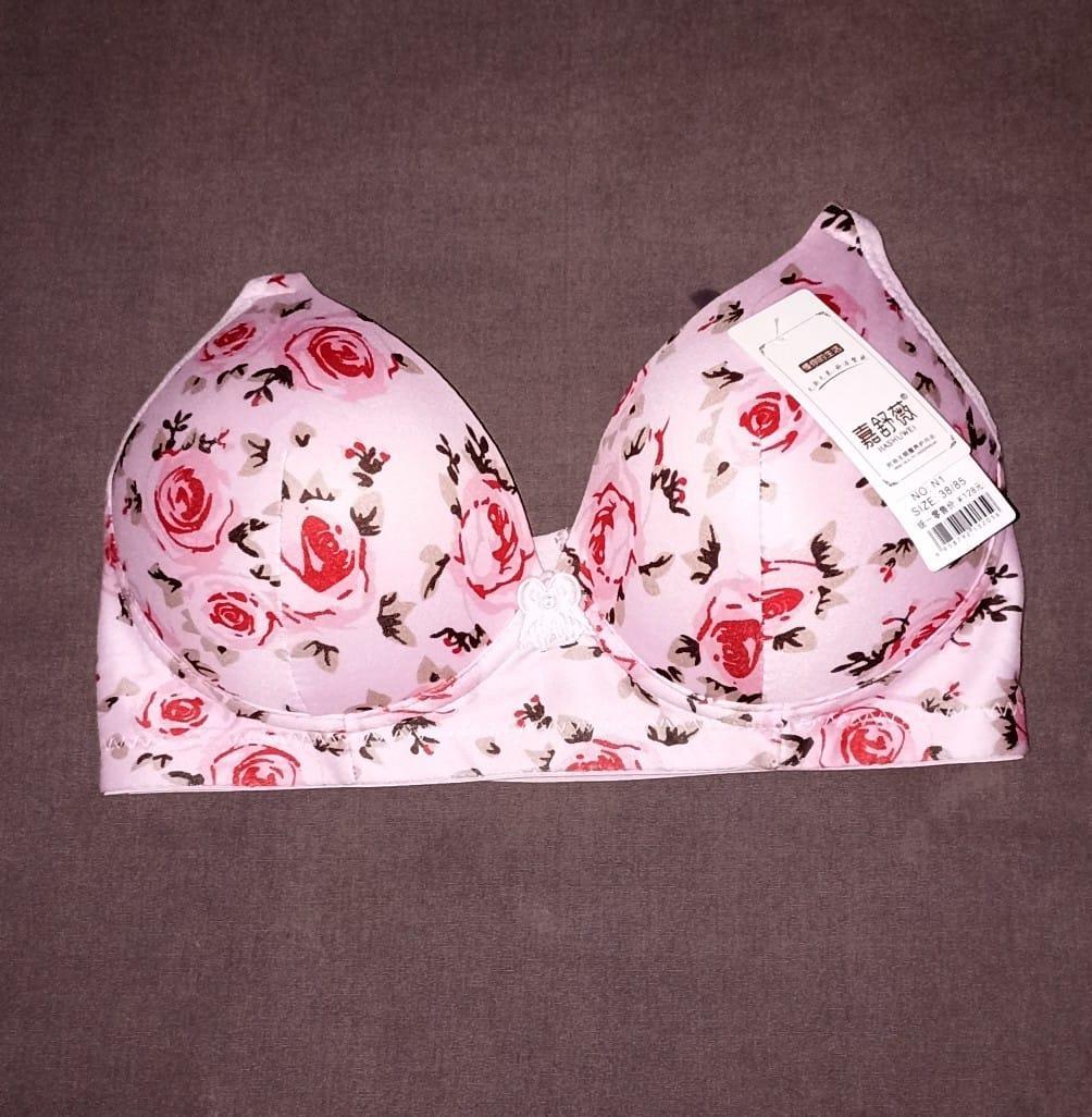 Cotton Printed Comfortable And Breathable Padded Bra