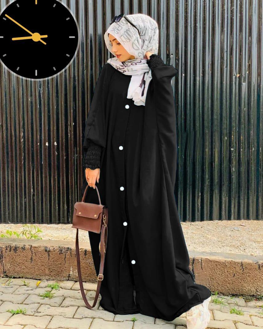 Georgette Full Abaya – Elegant Classic Women’s Wear (1 Piece)