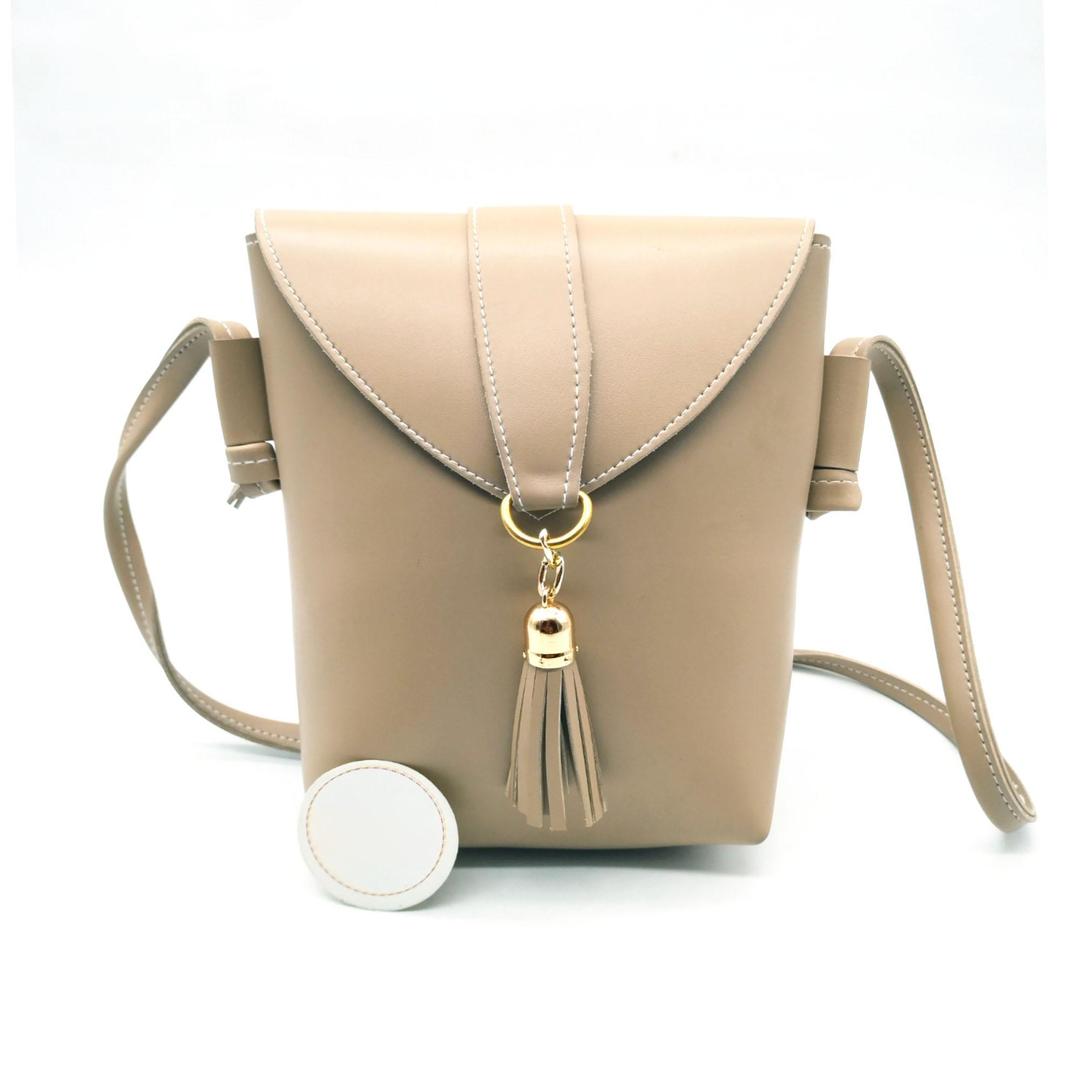 Elegant Women's PU Leather Plain Shoulder Bag – Chic, Lightweight & Versatile