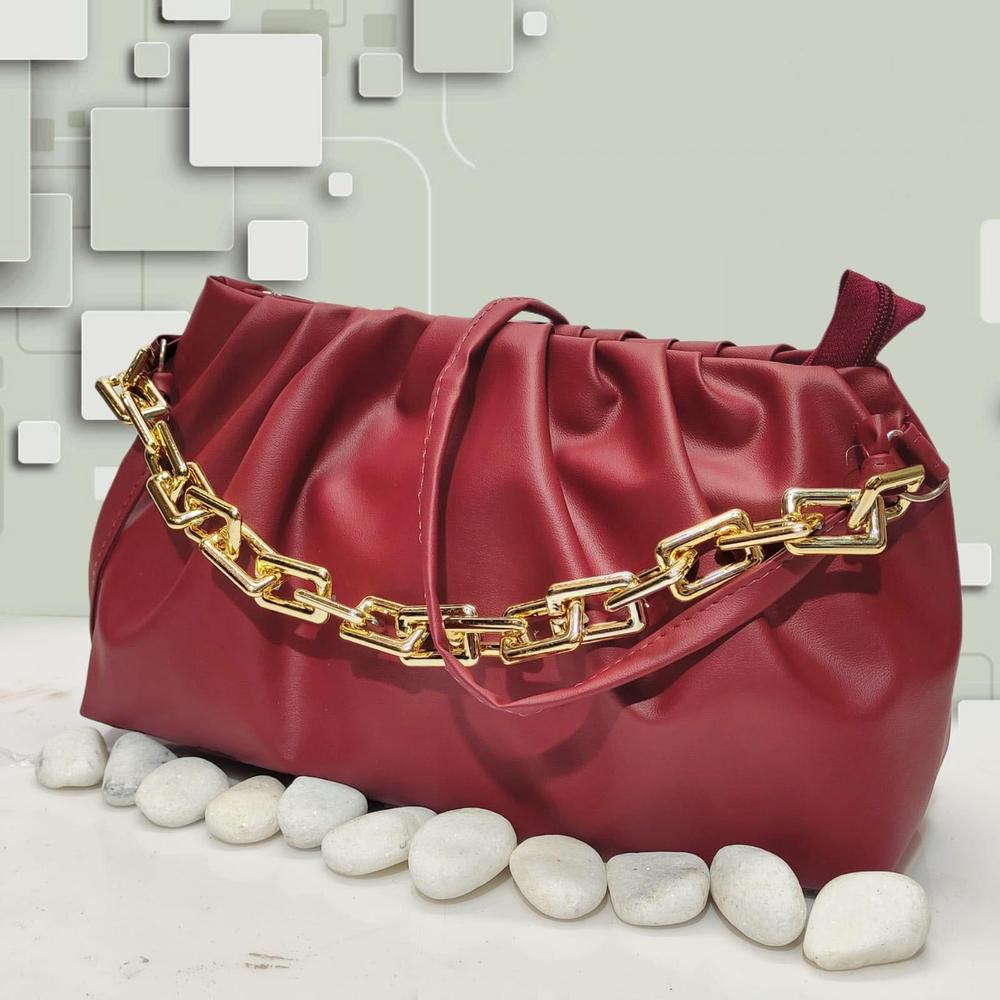 Women’s PU Leather Plain Handbag – Stylish & Durable Shoulder Bag for Everyday Use