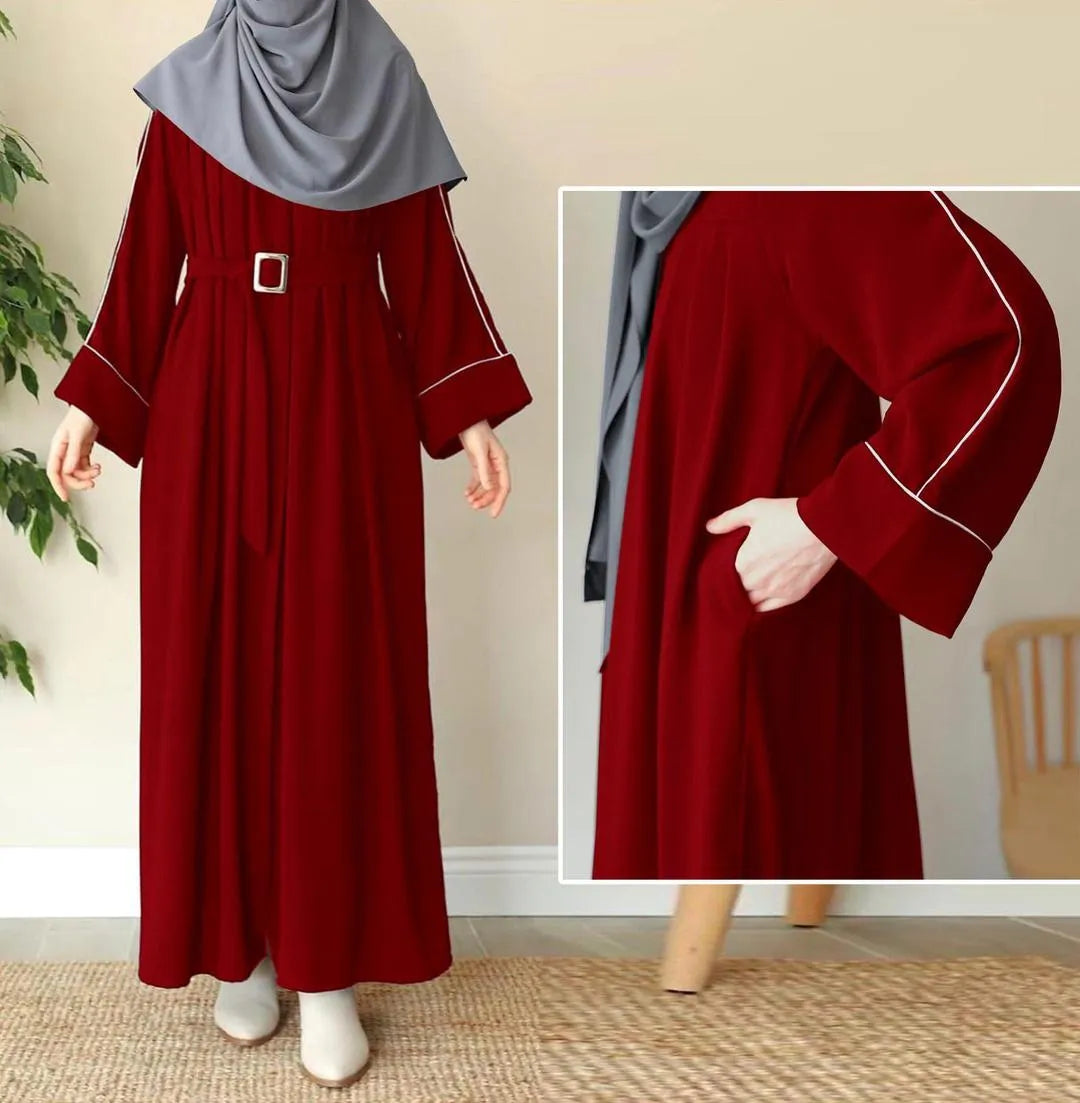 Timeless Plain Georgette Abaya