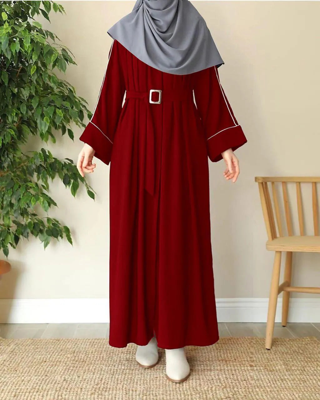 Timeless Plain Georgette Abaya