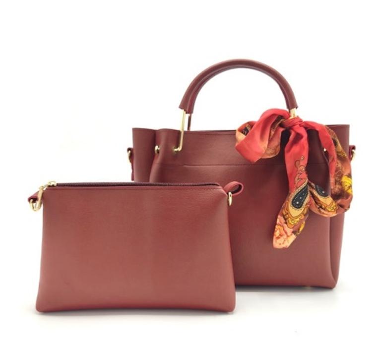 2 Pcs Stylish Handbag Set for Women