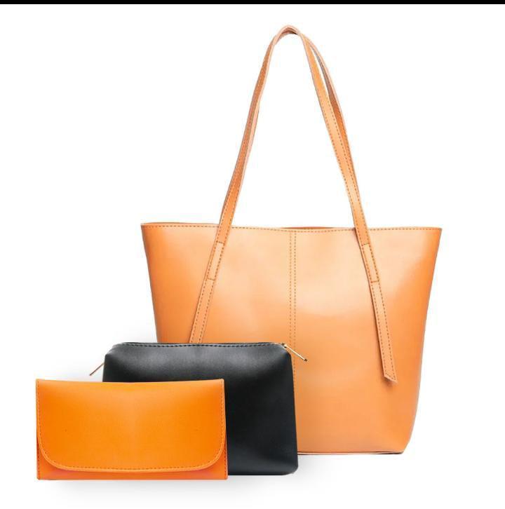 Stylish Printed PU Tote Bag