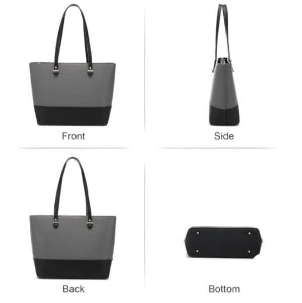 Premium PU Leather Textured Handbag Set for Women