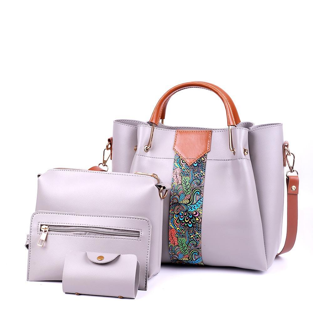 4 in 1 Women’s PU Leather Shoulder Bag Collection – Chic, Durable & Practical
