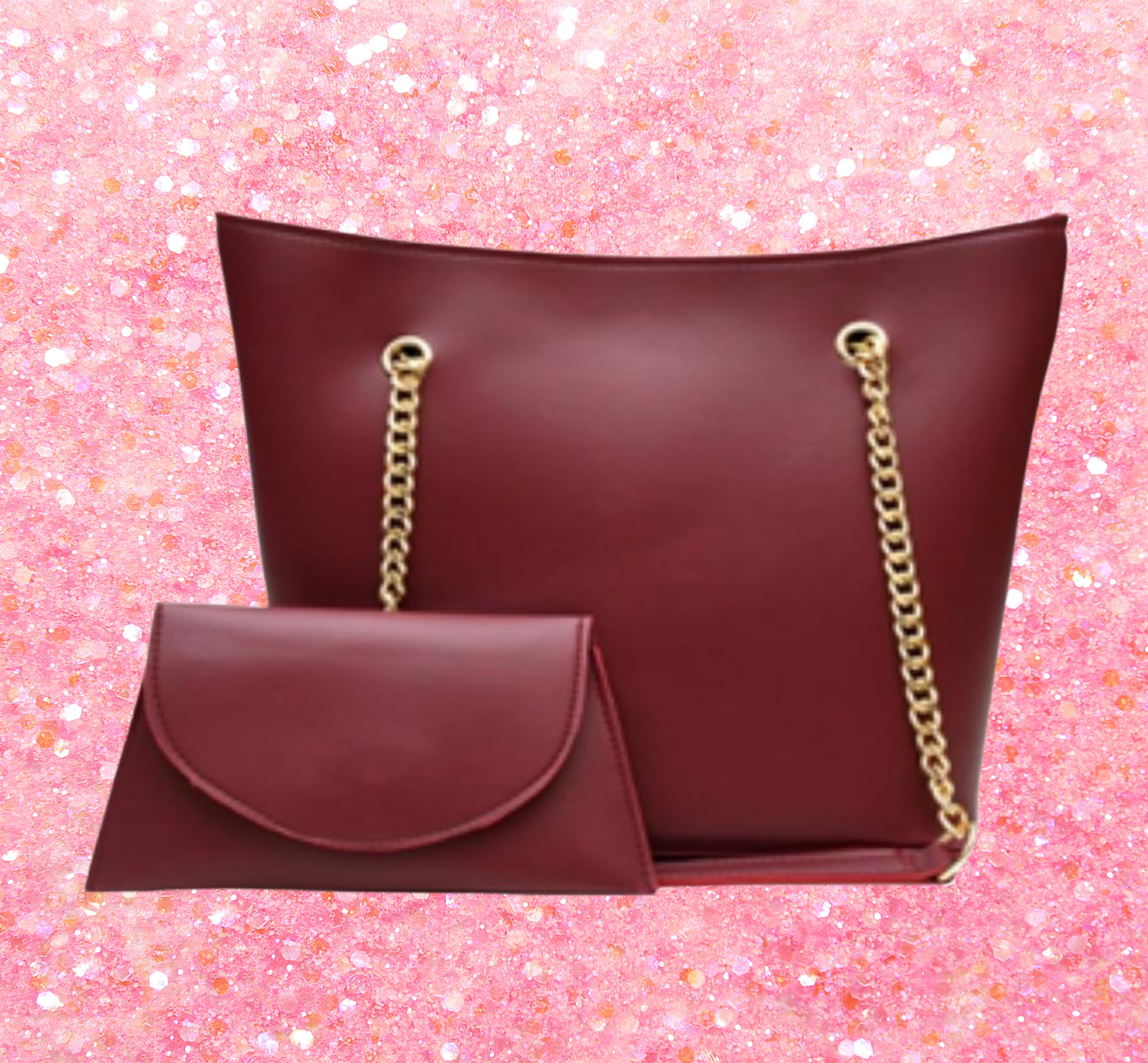 Women’s PU Leather Plain Tote Handbag – Stylish & Spacious