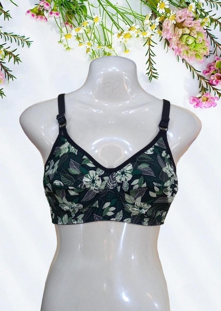 Ice Silk Printed Light Weight Non-Padded Bra