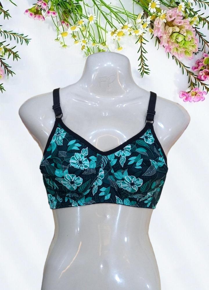 Ice Silk Printed Light Weight Non-Padded Bra